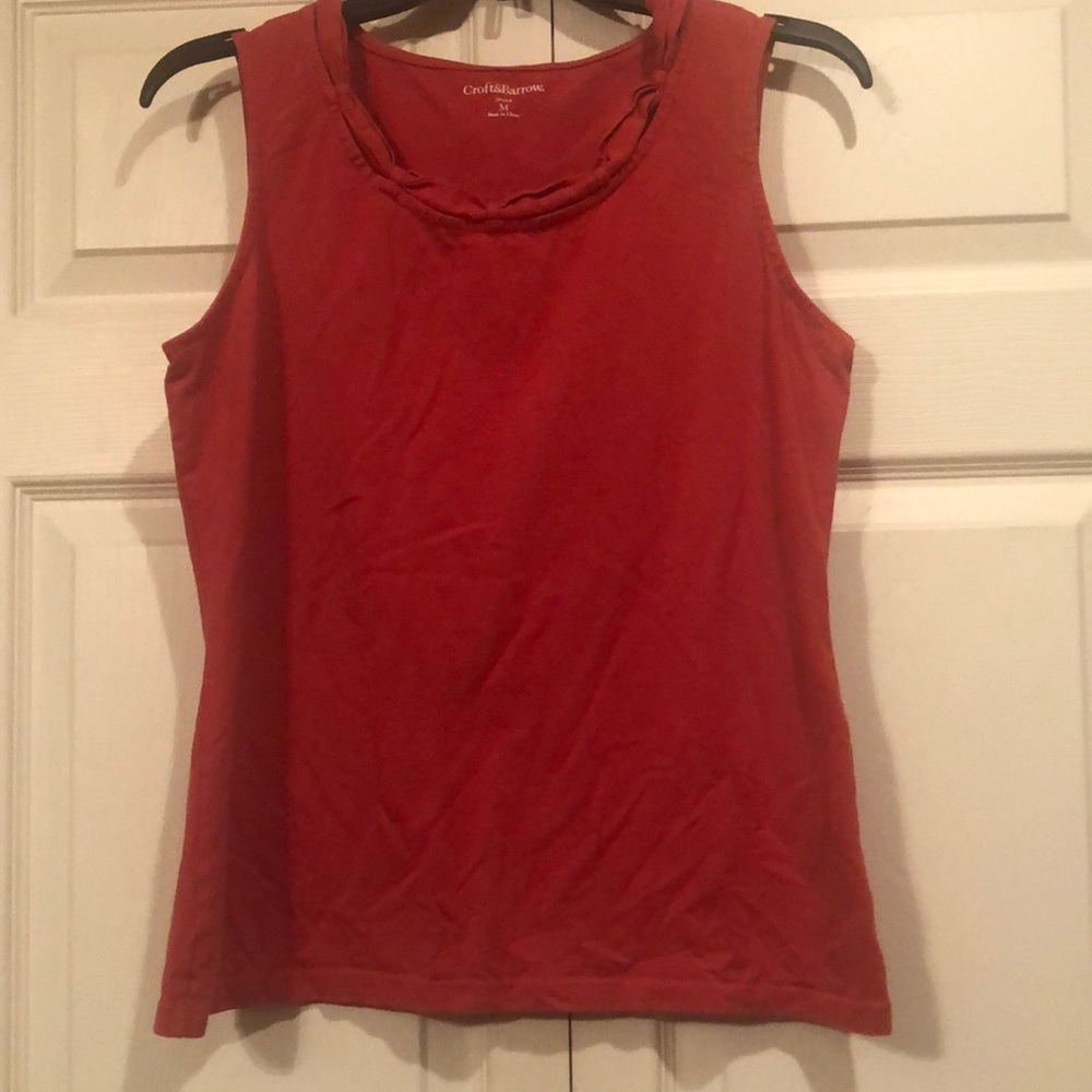 Croft & Barrow Stretch - Medium - Autumn Orange Tank